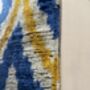 Velvet Blue, Yellow And Beige Cushion Cover, thumbnail 7 of 7