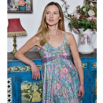 'Harmony' Floral Strappy Dress, 7 of 10