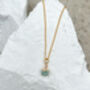 Amazonite Nugget Necklace Real 18k Gold Plated, thumbnail 7 of 7