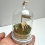 Personalised Glass Dome Camping Scene With Poetry Tent And Silhouette Couple, thumbnail 4 of 10