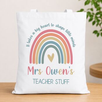 Big Heart Teacher Tote Bag, 2 of 3