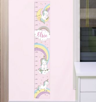 Personalised Baby Unicorn Height Chart, 2 of 4