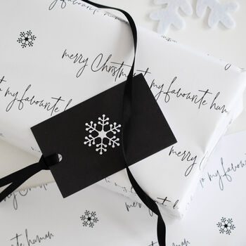 Favourite Human Christmas Gift Wrapping Set, 3 of 4