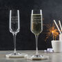 Personalised Engraved Champagne Flute Pair Housewarming Gift, thumbnail 2 of 6