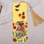 Rabbit And Poppy Bookmark With Coloured Tassel, thumbnail 1 of 3