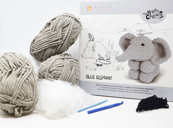 Ollie Elephant Crochet Kit, 6 of 6
