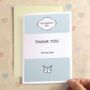 Personalised Stripe Thank You Card, thumbnail 1 of 6