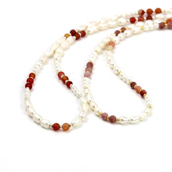 Gemstone And Pearl Beaded Necklace, 6 of 12