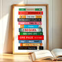 Literary Themed Personalised Retirement Print, thumbnail 1 of 3