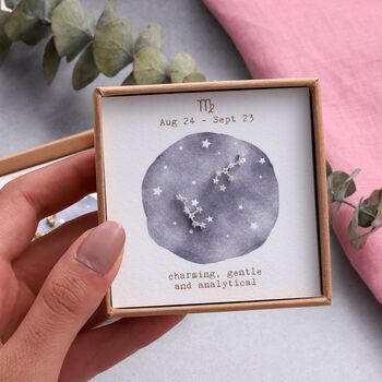 Star Sign Constellation Earrings Studs, 4 of 12