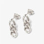 Short Chain Stud Earrings Sterling Silver, thumbnail 1 of 3