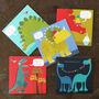 Dinosaur Birthday Card Pack, thumbnail 1 of 6