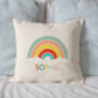 Personalised Rainbow Cushion Cover, thumbnail 2 of 7