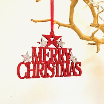 Gold Hand Painted Merry Christmas Sign, 8 of 8