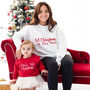 Ladies First Christmas Personalised Sweatshirt Jumper, thumbnail 1 of 6