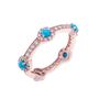 Turquoise Gemstone 18k Rose Gold Plated Stacking Ring By H.AZEEM London ...