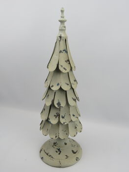 Distressed Metal Christmas Tree Ornament, 2 of 10