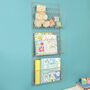 Wall Mounted Children's Book Triple Storage Rack, thumbnail 2 of 8