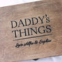 Personalised Daddy's Cufflink And Watch Box, thumbnail 2 of 6