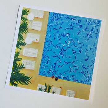 'Swimming Pool' Fine Art Limited Edition Print, 2 of 7