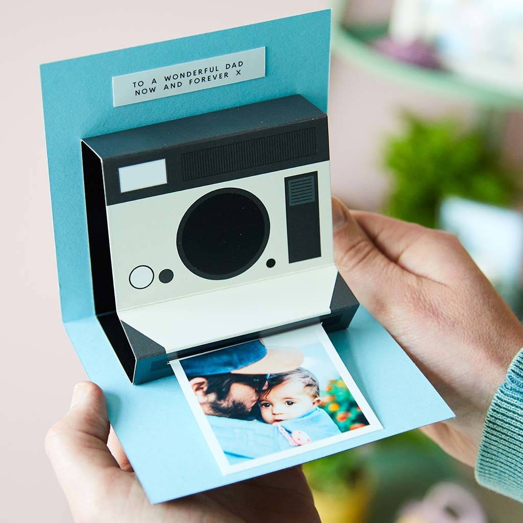 Personalised Instant Camera Pop Up Card, 1 of 3