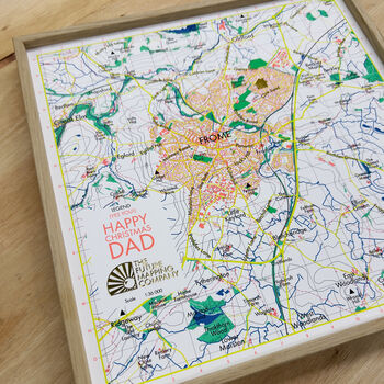 Personalised Map Print Your Home Or Your Somewhere, 6 of 11