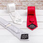 Personalised Secret Message Wedding Tie, thumbnail 1 of 5