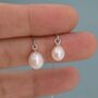 Genuine Fresh Water Pearl Threader Earrings, thumbnail 8 of 12