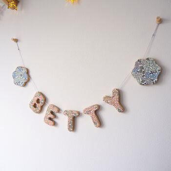 Personalised Clay Flower Name Garland, 9 of 9