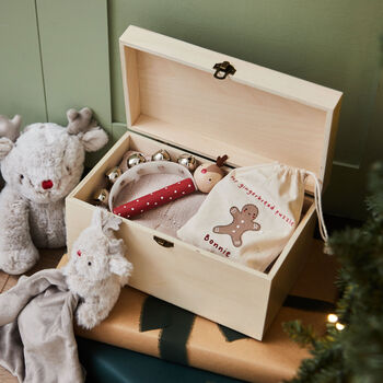 Personalised Merry Christmas Asset Wooden Keepsake Box Fsc®, 2 of 5