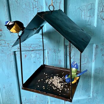 Hanging Bluetit Bird Feeder Art125, 6 of 9