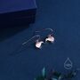 Kiwi Bird Drop Hook Earrings In Sterling Silver, thumbnail 3 of 10