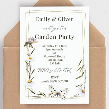 Wild Flower Invitations Plain Or Plantable Card, 2 of 5