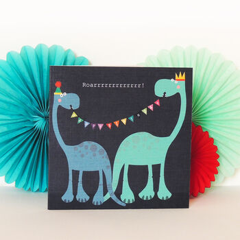 Roarrrrrr! Dinosaur Birthday Card, 4 of 4