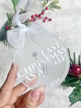 Glitter Last Christmas As A Miss Gift Set, 4 of 4