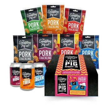 Pork Crackling And Beer Hamper: A Very Pig Night In, 3 of 4