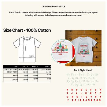 Personalised Kids’ Christmas T Shirt – ‘When I Wake Up It Will Be Christmas’, 4 of 4