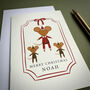 Personalised Santa And Elves Mouse Christmas Card, thumbnail 7 of 7
