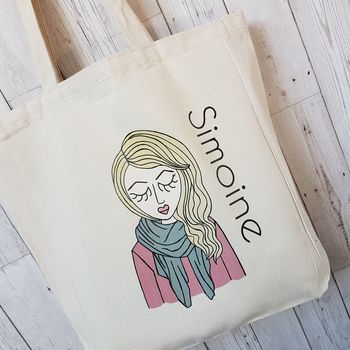 Personalised 'Miss Pretty Chic' Custom Tote Bag, 6 of 9