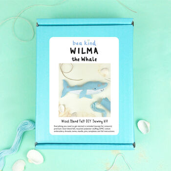 Sew Your Own Wilma The Whale Felt Sewing Kit, 7 of 9