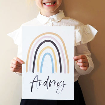Children's Personalised Rainbow Print, 4 of 5