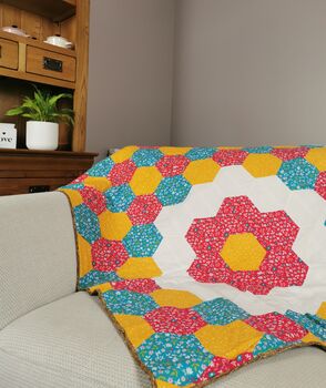 Bright Sofa Throw, Double Bed Quilted Blanket, 3 of 11