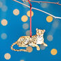 Leopard Christmas Tree Decoration, thumbnail 1 of 4