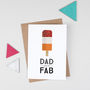 Retro Father's Day Card For Dad 'You Are Fab', thumbnail 2 of 5