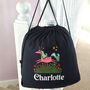 Personalised Unicorn Drawstring Pe Kit Bag, thumbnail 2 of 5