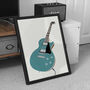 Les Paul Guitar Print | Guitarist Music Poster, thumbnail 3 of 7