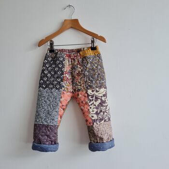 Patchwork Quilted Baby And Child Trousers, 9 of 9