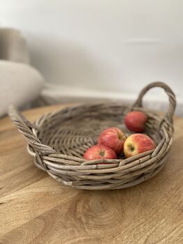 Round Woven Tray With Handles 37cm, 5 of 6