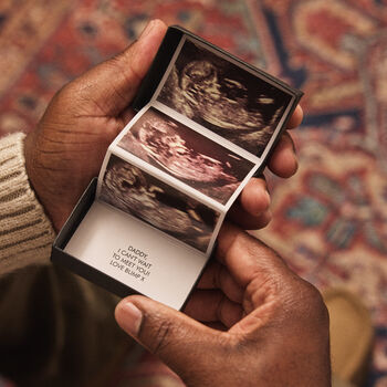 Personalised First Father's Day Baby Scan Photo Token, 3 of 4