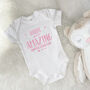 Daddy You're Amazing Happy 1st Father's Day Babygrow, thumbnail 9 of 11